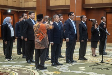 Momen Pelantikan Pejabat Pimpinan Tinggi Pratama Kemenkeu