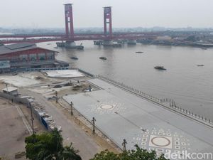 Pelataran Benteng Kuto Besak Dipercantik, Revitalisasi Habiskan Rp9,9 Miliar