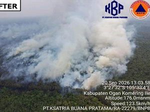 3 Helikopter WB Dikerahkan untuk Padamkan Karhutla di OKI dan Muara Enim