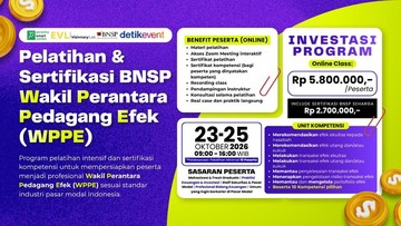 Mau Terjun ke Dunia Pasar Modal? Yuk, Siapkan Diri Lewat Pelatihan WPPE