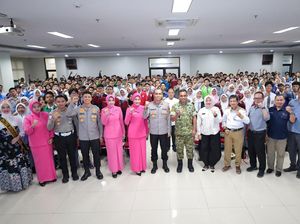 Polres Metro Bekasi Beri Motivasi Tentang Masa Depan ke 242 Ketua OSIS