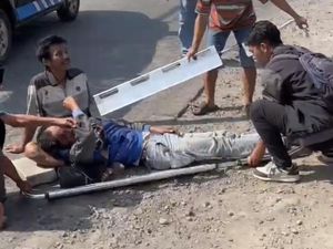 Pria Mojokerto Kejar Pencuri Motornya hingga Jatuh di Gresik