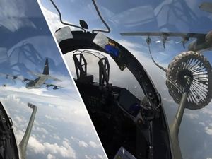 Potret Air To Air Refuelling, Saat Pesawat Haus dan Minum di Udara