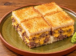 Antimainstream! Burger Bentuk Kotak di Jepang Ini Wajib Masuk List Kulineran