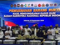 BNN Musnahkan 34 Kg Narkoba dari 12 Kasus, 25 Tersangka Ditangkap
