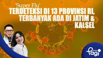 'Super Flu' Terdeteksi di 13 Provinsi RI, Terbanyak Ada di Jatim &amp; Kalsel