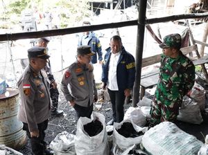 114 Ton Arang di Pabrik Ilegal Pulau Rupat Akan Dikirim ke Malaysia
