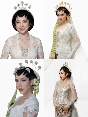 Pesona 7 Artis Pakai Paes Jawa Saat Nikah, Amanda Rigby hingga Jennifer Coppen