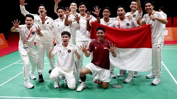 Video: Comeback Dramatis Tim Badminton Putra RI, Rebut Emas Asian Games 2026