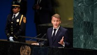 Macron Sindir Trump soal Gaza Sambil Gebrak Podium PBB, Gedung Putih Bereaksi