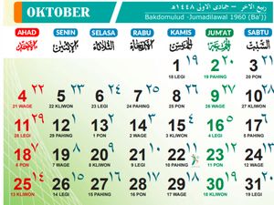 Kalender Oktober 2026 Lengkap Info Tanggal Merah, Cuti Bersama, dan Hari Besar
