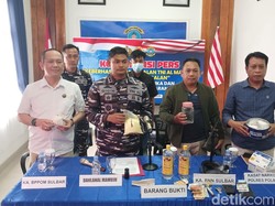 Lanal Mamuju Amankan 2,5 Kg Diduga Bahan Baku Sabu-Pil Koplo