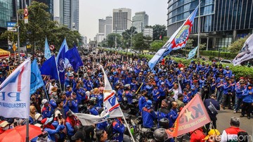 Polda Metro Jaya Apresiasi Massa Buruh Berjalan Aman dan Kondusif