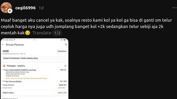 Minta Tukar Kol Goreng dengan Telur, Catatan Pelanggan Ini Bikin Jengkel!