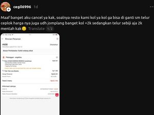 Minta Tukar Kol Goreng dengan Telur, Catatan Pelanggan Ini Bikin Jengkel!