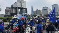 Massa Buruh Bubar, Polisi Pastikan Lalin Jalan Sudirman Normal Lagi
