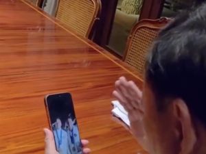 Video: Momen Prabowo Ucapkan Selamat ke Tim Badminton Putra RI