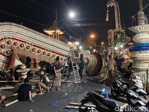 Antusiasnya Peserta Lomba Penjor di Kemoning Klungkung, Satu Penjor Rp 45 Juta