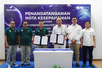 Sinergi bank bjb-KAI Commuter Integrasikan Ekosistem Pembayaran Digital
