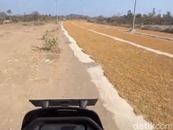 Viral Warga Jemur Tembakau di Tengah Jalanan Mandalika Jelang MotoGP Lombok