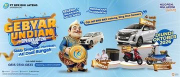 BPR BKK Jateng Gelar Undian Hadiah untuk Nasabah, Ada Mobil-Umrah