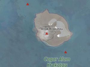 Daratan Baru yang Muncul Usai Anak Krakatau Erupsi Bukan 1 tapi 2