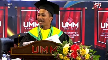 Namanya Unik, Isa Al-Masih Putra Muhammadiyah Pidato di Wisuda UMM