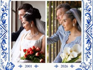 Maudy Koesnaedi Recreate Foto Nikah 25 Tahun Lalu, Parasnya Bak Tak Menua