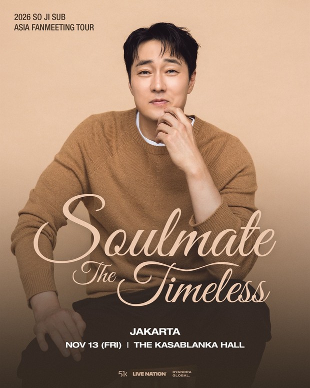 Poster fan meeting So Ji Sub di Jakarta/ Foto: instagram.com/dyandraglobal