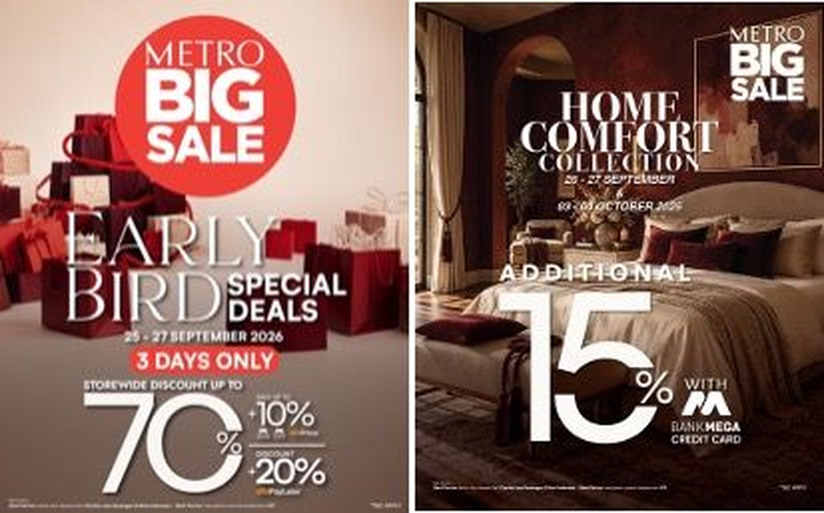 Pesta Diskon 70 Persen Kembali Hadir di Metro Big Sale