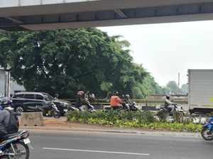Viral Pemotor Lindas Taman di Kolong Flyover Pesing Jakbar, Jadi Jalan Pintas