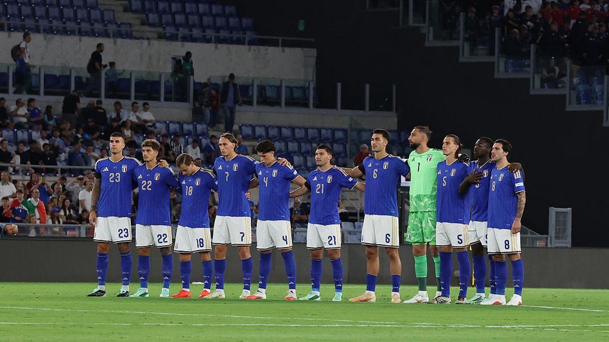 Timnas Italia saat menghadapi Belgia di UEFA Nations League. Foto: FIGC via Getty Images/Claudio Villa - FIGC