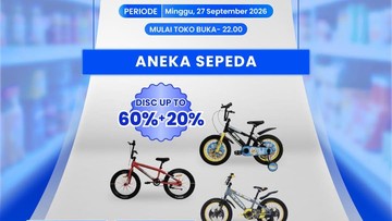 Beli Sepeda di Transmart Full Day Sale Rp 1 Juta!