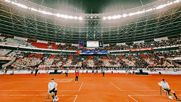 Aksi La Grande Indonesia di Laga Indonesia Vs Singapura Pecahkan Rekor