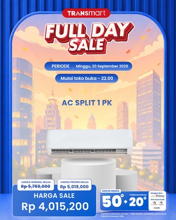AC Split 1 PK Polytron di Transmart Full Day Sale Harganya Miring!