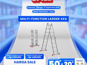 Cuma di Transmart Full Day Sale, Beli Tangga Multifungsi Dapat Diskon Gede