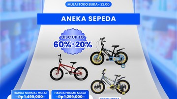Transmart Full Day Sale! Sepeda Jadi Semurah Ini