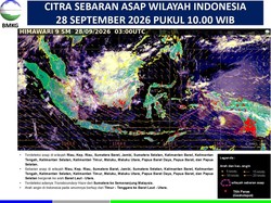 Sempat Tebal, Kabut Asap di Babel Kiriman Kalimantan Memudar