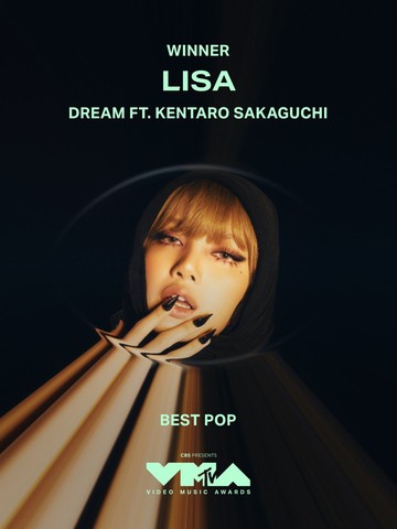 Lisa BLACKPINK Menangis Menang Best Pop di MTV VMAs 2026