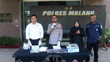 Polres Malang Gagalkan Peredaran 1,1 Kg Sabu dari Jakarta