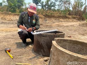 Warga Nganjuk Temukan 7 Sumur Jobong Kuno di Tepi Sungai Brantas