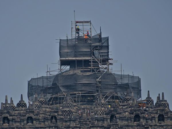 Merawat Warisan Leluhur, Pemugaran Mahastupa Candi Borobudur Dimulai