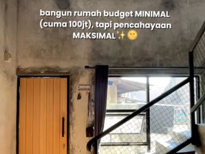 Modal Rp 100 Juta Tanpa Arsitek, Rumah Mezzanine Wanita Depok Ini Viral