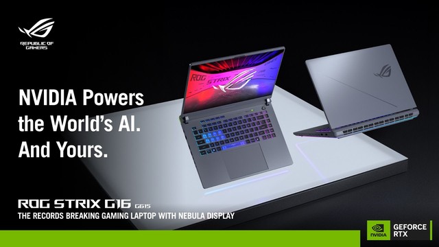 ASUS ROG Strix G16 G615, RTX&trade; AI PC Terbaik Buat Gaming dan Desain 3D
