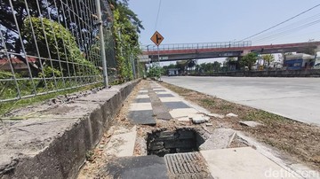 Keterlaluan 16 Besi Penutup Drainase di Frontage Gedangan Dicuri