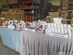 BPOM Bongkar Gudang Skincare-Suplemen Ilegal di Tangerang, Nilainya Capai Rp 25 M