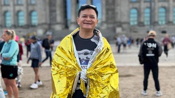 Hedi Yunus DNF di KM 30 Berlin Marathon karena Kaki Bermasalah