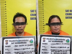 Nekat Jadi Pengedar Sabu, Pasutri di Pekanbaru Dibekuk Polisi