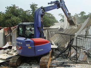 Klaster Mewah Lapas Cibinong Kini Rata dengan Tanah
