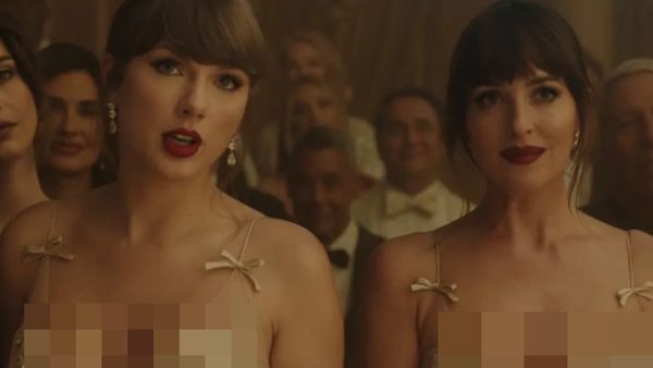 6 Gaya Kembar Taylor Swift dan Dakota Johnson di MV Patient Zero